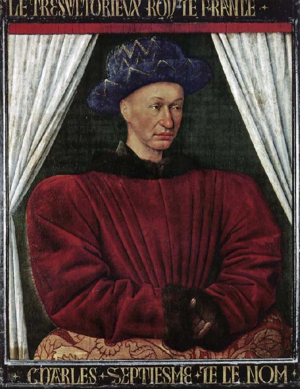 Jean Fouquet Portrait of Charles VII oil painting picture